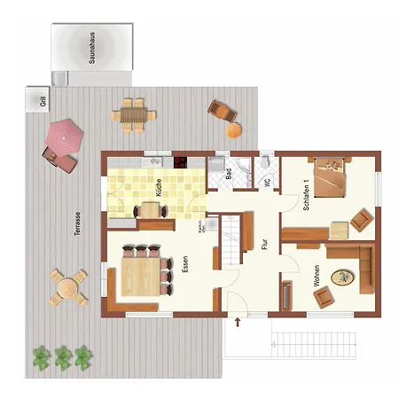 Waldhaus: Sauna | Kamin Alpirsbach